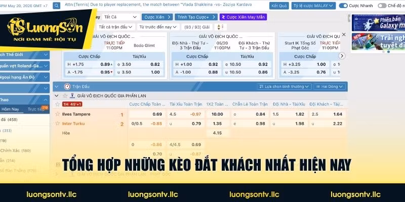 Tổng hợp những kèo đắt khách nhất hiện nay