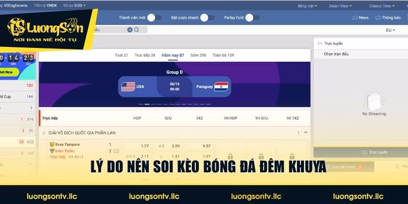 Lý do nên soi kèo bóng đá đêm khuya